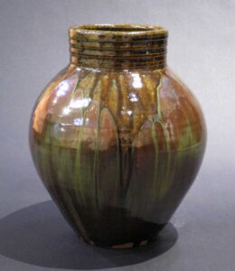 Iron Oxide Collared Vase