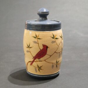 Cardinal Sugar Jar