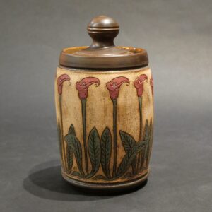 Red Calla Lily Sugar Jar