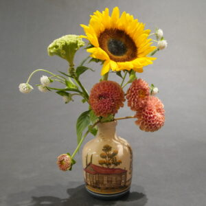 Winton & Rosa Eugene, Red Roof Bottle Vase