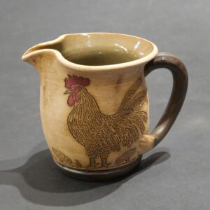Winton & Rosa Eugene, Rooster & Chicken Creamer, FRONT